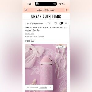 Owala Pink Water Bottle